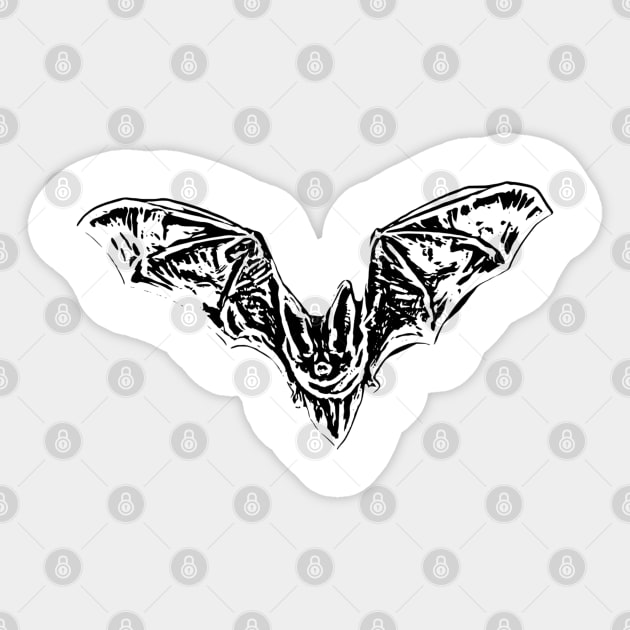 Bat Sticker by Nimmersatt